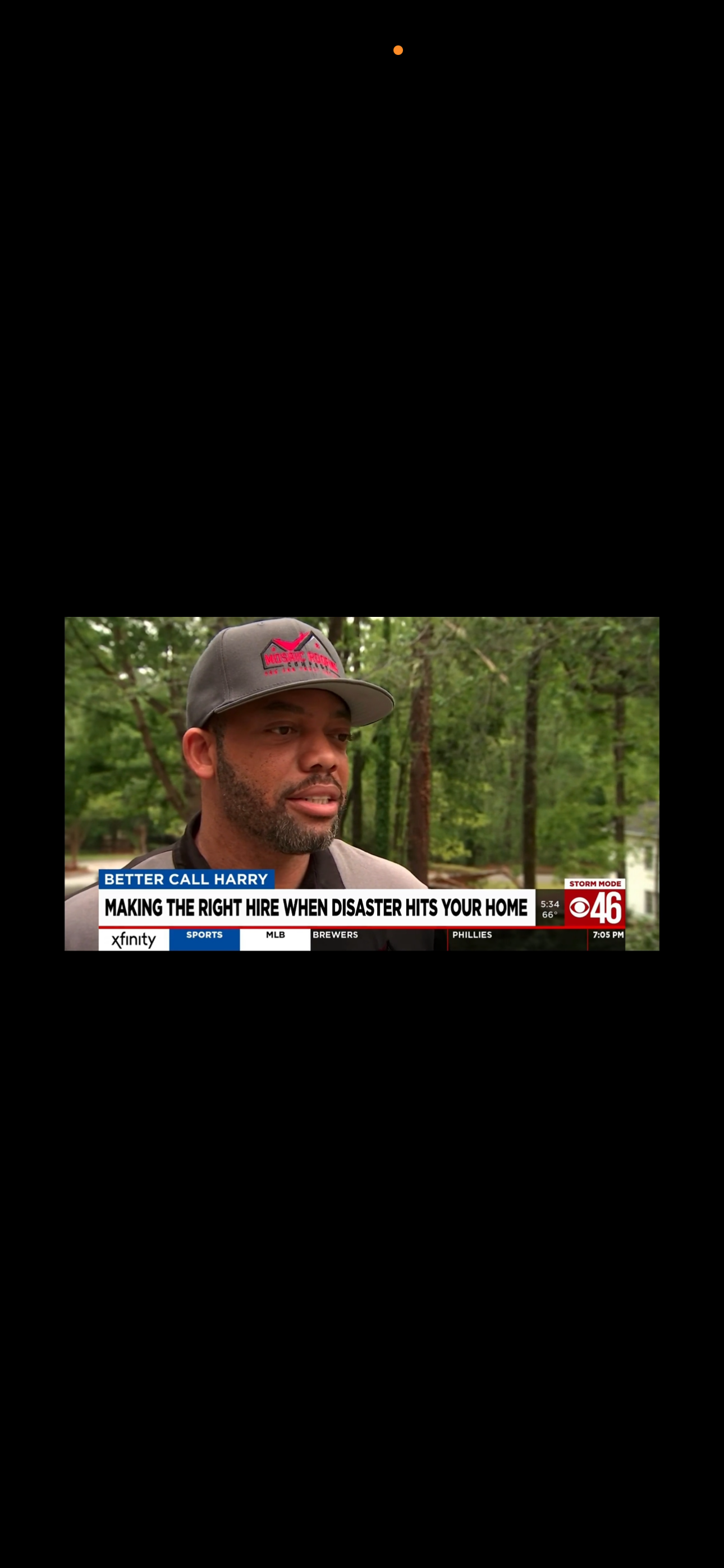 Kyle Costen of Mosaic Roofing featured on Better Call Harry, CBS46 Atlanta News First — segment titled 'Making the Right Hire When Disaster Hits Your Home'